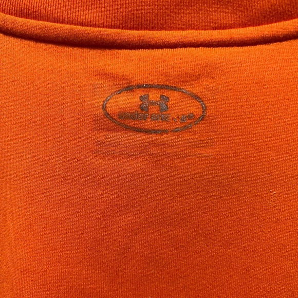 Women’s Under Armour Hot Gear Orange Athletic Shirt Size Small - Picture 4 of 5
